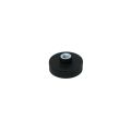 22mm dia x 6mm high Rubber Coated POS Magnet c/w M4 Boss Thread - 5kg Pull