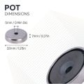 32mm dia x 7mm thick x 5mm c/sink Ferrite Y30BH Pot Magnet - 6.9kg Pull