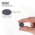 19.3mm x 2.8mm thick Y10 Ferrite Magnet - 0.4kg Pull