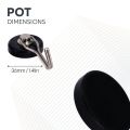 36mm dia Ferrite Pot Magnet with Swivel Hook - 2.3kg Pull