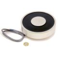 152.4mm dia x 31.75mm thick Electromagnet with 2x 6mm Mounting Hole - 454kg Pull (12V DC / 7.8W)