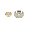 35mm dia Mild Steel Keeper Cup for Pot & Countersunk Magnets - Full Lip