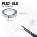 FerroFlex® 12.5mm Wide Ferrous Strip - 3M™ Self-Adhesive / Gloss White