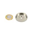 35mm dia Mild Steel Keeper Cup for Pot & Countersunk Magnets - Half Lip