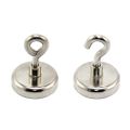 48mm dia Neodymium Clamping Magnet with M8 Hook or Eyebolt - 95kg Pull
