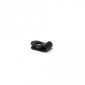 18mm dia x 6mm high Rubber Coated Cable Holding Magnet With 3.1mm Cable Clip - 1.6kg Pull