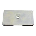 100 x 60 x 7mm thick Neodymium Magnetic Pad with Hook - 17.5kg Pull