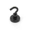 25mm White or Black Painted Neodymium Hook Magnet with M5 Hook - 20kg Pull