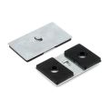 100 x 60 x 7mm thick Neodymium Magnetic Pad with Hook - 17.5kg Pull