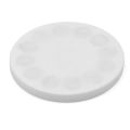 66mm dia x 8mm high Rubber Coated POS Magnet c/w M6 Boss Thread (Flush x 8mm deep) - 20kg Pull