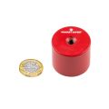 35mm dia x 30mm thick Alnico 5 Deep Pot Magnet c/w M6 threaded hole - 14kg Pull