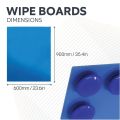 MagniPlan 900mm x 600mm Coloured Magnetic Glass Wipe Boards