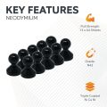 Medium Acrylic Push Pin Magnet (15mm dia x 21mm tall)