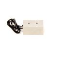 63.5 x 38.1 x 31.75mm thick Electromagnet with 5mm Mounting Hole - 91kg Pull (12V DC / 5W)