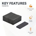 25 x 10 x 3mm thick Y30BH Ferrite Magnet - 0.4kg Pull