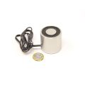 44.45mm dia x 41.275mm thick Electromagnet with 6mm Mounting Hole - 27kg Pull (12V DC / 3.3W)
