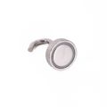 20mm dia Neodymium Clamping Magnet with M4 Hook or Eyebolt - 16.5kg Pull