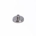 32mm dia x 7mm thick Ferrite Pot Magnet with M4 Internal Thread - 3.7kg Pull