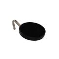 52mm dia Ferrite Pot Magnet with Swivel Hook - 9.9kg Pull