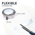 FerroFlex® 20mm Wide Ferrous Strip - 3M™ Self-Adhesive / Gloss White