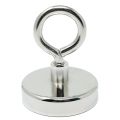 75mm dia Neodymium Clamping Magnet with M10 Eyebolt - Machine Lathed - 200kg Pull