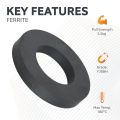 72mm O.D x 39mm I.D x 10mm thick Y30BH Ferrite Ring Magnet - 5.5kg Pull