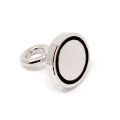 48mm dia Neodymium Clamping Magnet with M8 Eyebolt - Machine Lathed - 98.5kg Pull