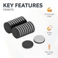 20mm dia x 3mm thick Y10 Ferrite Magnet With Self Adhesive Foam - 0.6kg Pull