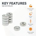 20mm dia x 7mm thick x 4mm c/sink N42 Neodymium Pot Magnet - 13.2kg Pull