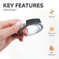 FerroFlex® 12.5mm Wide Ferrous Strip - 3M™ Self-Adhesive / Gloss White