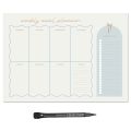 MagFlex® A4 Chic Weekly Meal Planner Fridge Magnet - Flexible Magnetic Sheet