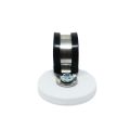 43mm dia x 6mm high Rubber Coated Cable Holding Magnet With 22mm Rubber Clamp - 8kg Pull