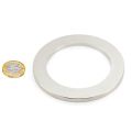 90mm O.D x 64mm I.D x 5mm thick N42 Neodymium Magnet - 16.3kg Pull