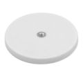 66mm dia x 8mm high Rubber Coated POS Magnet c/w M6 Boss Thread (Flush x 8mm deep) - 20kg Pull