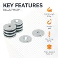 20mm dia x 3mm thick North & South Neodymium Countersunk Magnets & Screws Pack