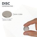 Adhesive 20mm dia x 1.5mm N42 Neodymium Magnet - 2kg Pull
