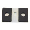 100 x 60 x 7mm thick Neodymium Magnetic Pad with Hook - 17.5kg Pull