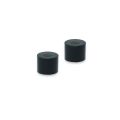 28mm dia x 43mm thick TPR Coated N42 Neodymium Magnet - North Pole Marked - 16.7kg Pull