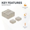 10 x 10 x 5mm thick N42 Neodymium Magnet - 3.5kg Pull