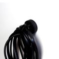 22mm dia x 6mm high Rubber Coated Cable Holding Magnet With 4mm Hole Cable Tie Clip - 4.3kg Pull