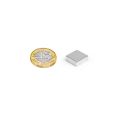 19.05mm x 19.05mm x 3.17mm thick N42 Neodymium Magnet - 5.07kg Pull - Licensed Material
