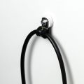 18mm dia x 6mm high Rubber Coated Cable Holding Magnet With 6mm Rubber Clamp - 1.6kg Pull