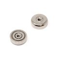 25mm dia x 8mm thick N42 Neodymium Pot Magnet with M5 Internal Thread - 10.5kg Pull