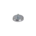 32mm dia x 7mm thick Ferrite Pot Magnet with M5 External Thread - 4.9kg Pull