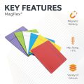 MagFlex® 75 x 75 x 0.85mm Scrumboard Magnet - Gloss Dry-Wipe Surface