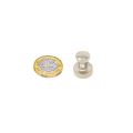Chrome Skittle Pot Magnet (16mm dia x 20mm tall) - 4.75kg Pull