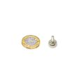 10mm dia x 5mm thick x M3 Stud Samarium Cobalt Pot Magnet - 2.19kg Pull
