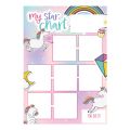 MagFlex® A3 Magnetic Unicorn Reward Chart with Colourful Star Magnets - Flexible Magnetic Sheet