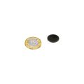 16mm dia x 2mm thick Black Painted Mild Steel Disc with 3Mª Self-Adhesive