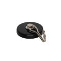 52mm dia Ferrite Pot Magnet with Swivel Hook - 9.9kg Pull